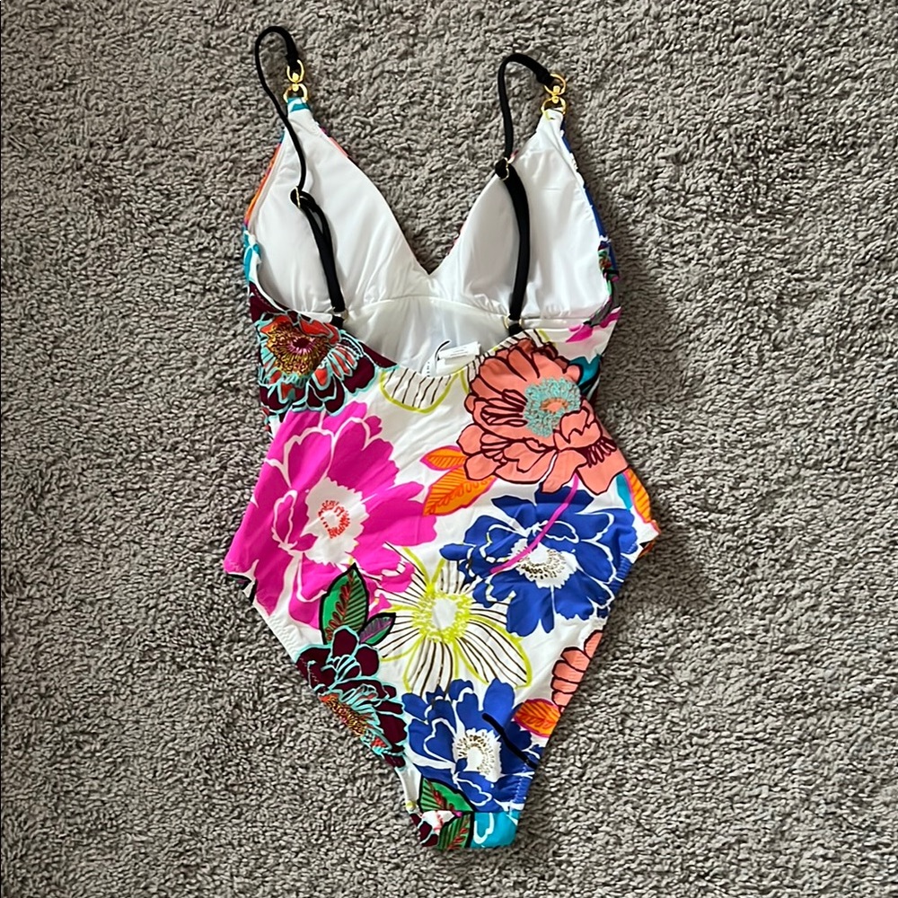 NWOT Trina Turk Flora One Piece Swimsuit 6 - Picture 7 of 9